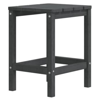 Adirondack-Gartenst?hle mit Hocker & Tisch HDPE Anthrazit