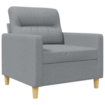 Sofasessel Hellgrau 60 cm Stoff
