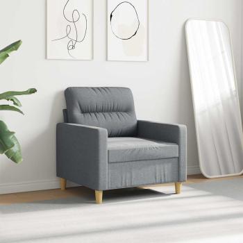 Sofasessel Hellgrau 60 cm Stoff