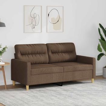 ARDEBO.de - 2-Sitzer-Sofa Braun 140 cm Stoff