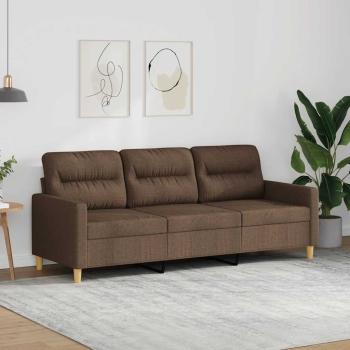 ARDEBO.de - 3-Sitzer-Sofa Braun 180 cm Stoff