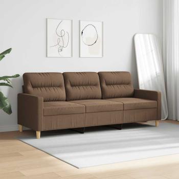 3-Sitzer-Sofa Braun 180 cm Stoff