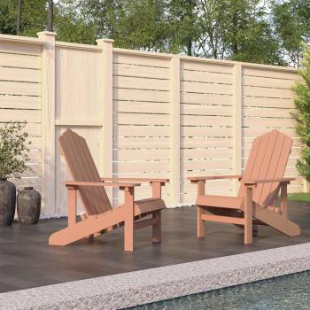 ARDEBO.de - Adirondack-Gartenst?hle 2 Stk. HDPE Braun