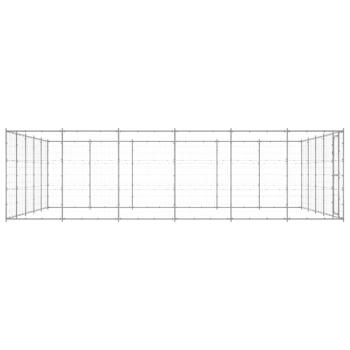Outdoor-Hundezwinger Verzinkter Stahl 36,3 m²