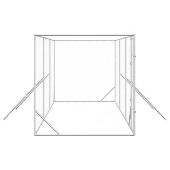Outdoor-Hundezwinger Silbern 6x2x2 m Verzinkter Stahl