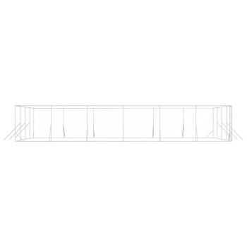 Outdoor-Hundezwinger Silbern 8x12x2 m Verzinkter Stahl