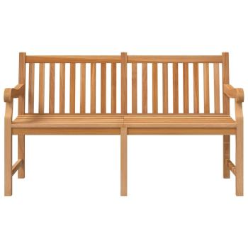 Gartenbank 150 cm Massivholz Teak