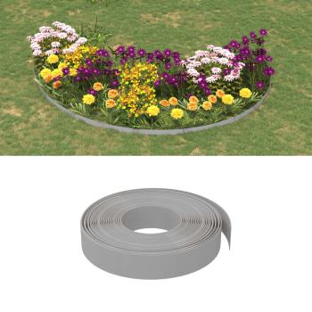 ARDEBO.de - Rasenkanten 3 Stk. Grau 10 m 10 cm Polyethylen