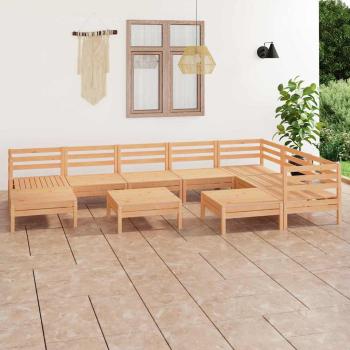 ARDEBO.de - 10-tlg. Garten-Lounge-Set Massivholz Kiefer