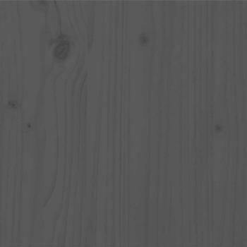 Massivholzbett Grau 200x200 cm