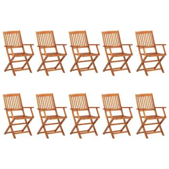11-tlg. Garten-Essgruppe 220x90x75 cm Massivholz Akazie