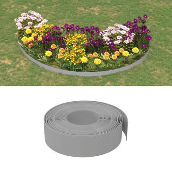 ARDEBO.de - Rasenkanten 5 Stk. Grau 10 m 15 cm Polyethylen