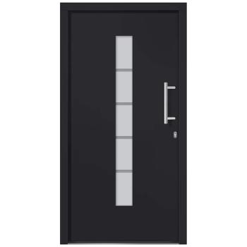 Haustür Aluminium und PVC Anthrazit 100x200 cm