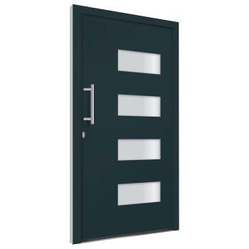 Haustür Aluminium und PVC Anthrazit 100x200 cm