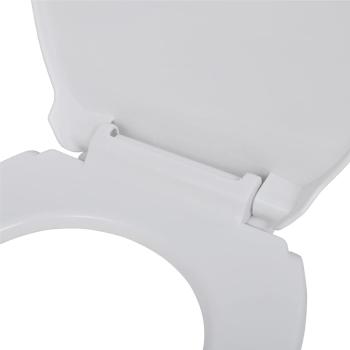 Toilettensitze mit Absenkautomatik 2 Stk. Kunststoff Wei?