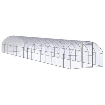 ARDEBO.de - Outdoor-Hühnerstall 3x16x2 m Verzinkter Stahl