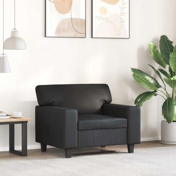 Sessel Schwarz 60 cm Kunstleder