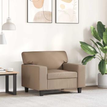 Sessel Cappuccino-Braun 60 cm Kunstleder