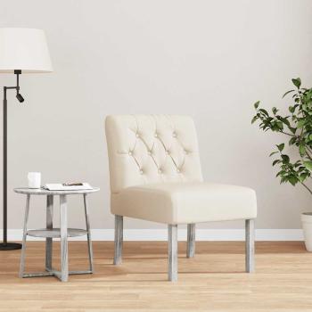ARDEBO.de - Sessel ohne Armlehne Leinen mit Knopfheftung