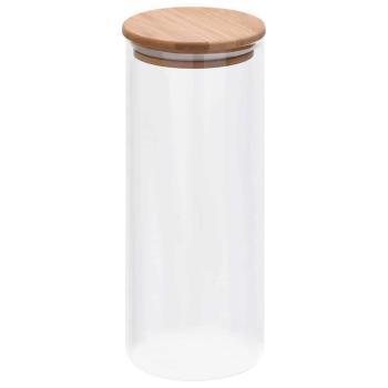 Vorratsgläser mit Bambusdeckel 6 Stk. 1000 ml