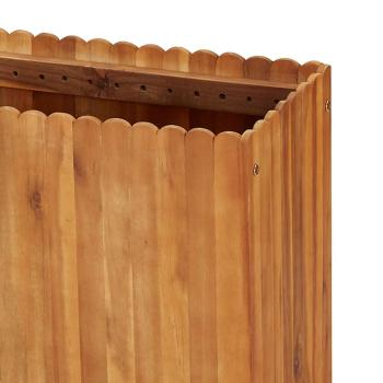 Garten-Hochbeet 150 x 30 x 50 cm Massivholz Akazie