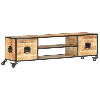 ARDEBO.de - TV-Schrank 130x30x39 cm Massivholz Mango