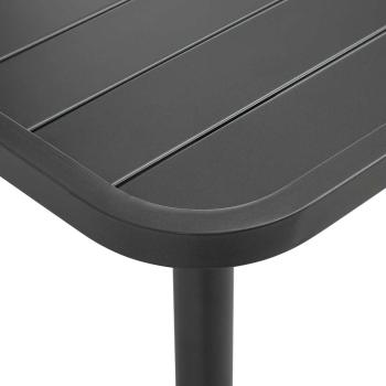 Gartentisch Dunkelgrau 150x90x72 cm Stahl