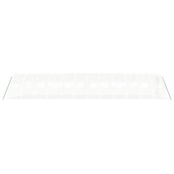 Gewächshaus mit Stahlrahmen Weiß 48 m² 12x4x2 m