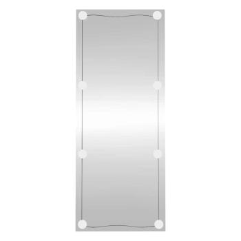 Wandspiegel mit LED-Leuchten 40x100 cm Glas Rechteckig