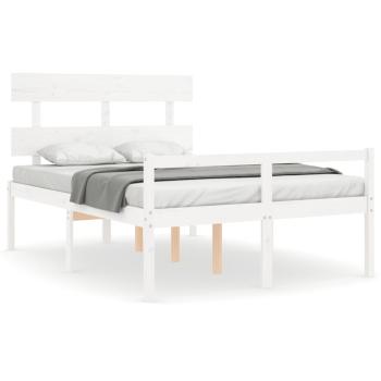 Seniorenbett ohne Matratze Weiß Klein Doppelbett Massivholz