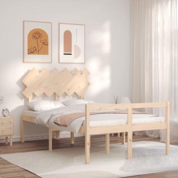 ARDEBO.de - Seniorenbett ohne Matratze Doppelbett Massivholz