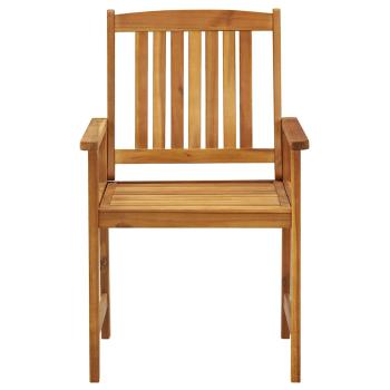 Gartenst?hle mit Kissen 4 Stk. Massivholz Akazie