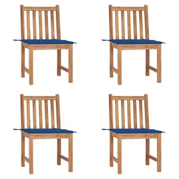 ARDEBO.de - Gartenstühle 4 Stk. mit Kissen Massivholz Teak