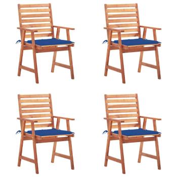 ARDEBO.de - Garten-Essstühle 4 Stk. mit Kissen Massivholz Akazie