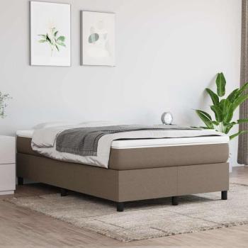 ARDEBO.de - Boxspringbett mit Matratze Taupe 120x200 cm Stoff