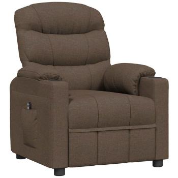 Relaxsessel Elektrisch Braun Stoff