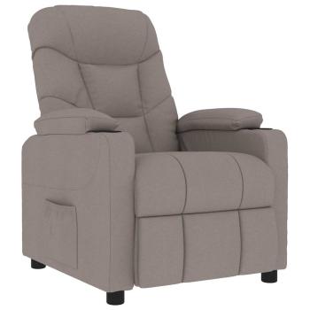 Massagesessel Taupe Stoff