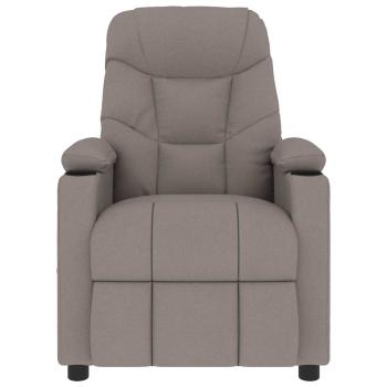 Massagesessel Taupe Stoff