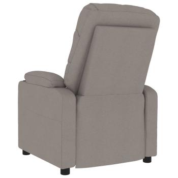 Massagesessel Taupe Stoff