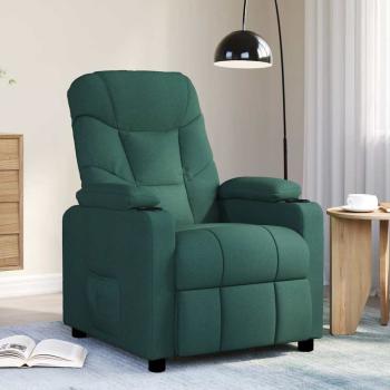 ARDEBO.de - Massagesessel Dunkelgrün Stoff