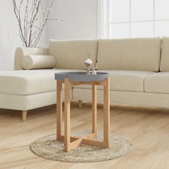 ARDEBO.de - Couchtisch Grau 41x41x48,5 cm Holzwerkstoff & Massivholz Kiefer