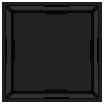 Couchtisch Schwarz 60x60x35 cm Hartglas