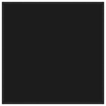 Couchtisch Schwarz mit Schwarzem Glas 80x80x35 cm