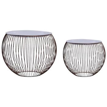 ARDEBO.de - Couchtisch 2 Stk. Golden