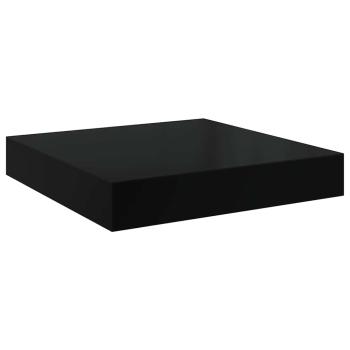 Schweberegal Hochglanz-Schwarz 23x23,5x3,8 cm MDF