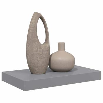 Schweberegal Grau 40x23,5x3,8 cm MDF