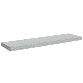 Schweberegale 4 Stk. Betongrau 90x23,5x3,8 cm MDF