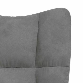 Relaxsessel Dunkelgrau Samt