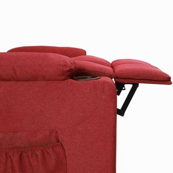 Relaxsessel Weinrot Stoff