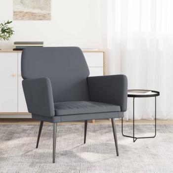 ARDEBO.de - Sessel Dunkelgrau 62x79x79 cm Samt